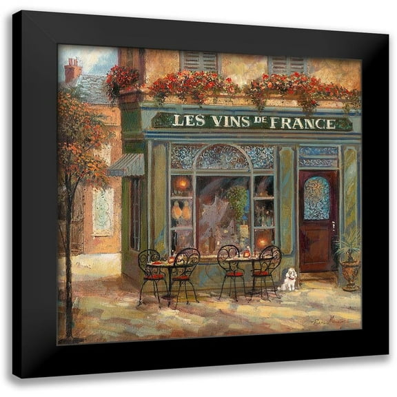 Manning, Ruane 12x12 Black Modern Framed Museum Art Print Titled - Wine Shop