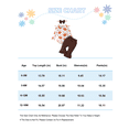 thumbnail image 2 of KIMI BEAR Newborn Baby Girl Thanksginving Day Outfit Set 6-12 Months Clothes Ruffle Long Sleeves Turkey Romper Top Flared Pants with Headband 3pcs Clothing Brown, 2 of 6
