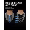 thumbnail image 4 of ChainsProMax Mens Necklace 316L Stainless Steel Sturdy Curb Chain Necklace Hip Hop Jewelry Gift, 4 of 7