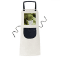 thumbnail image 1 of Tablier à Fleurs Mexicaines Cactus Fort Ajustable en Coton Lin avec Poche pour Cuisine BBQ, 1 of 3