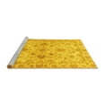 thumbnail image 2 of Ahgly Company Machine Washable Indoor Round Oriental Yellow Traditional Area Rugs, 6' Round, 2 of 4