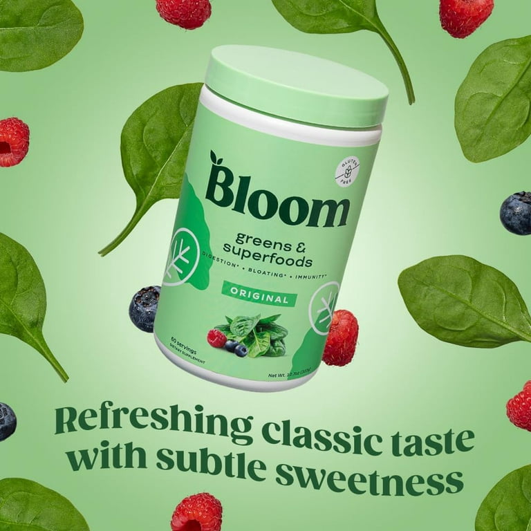 Bloom Nutrition Greens & Superfoods Powder, Berry (48 Servings, 9.2 oz.) -  Sam's Club