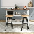 thumbnail image 4 of Novogratz Tallen 48" Kitchen Island Table with Drop Leaf and Storage Shelves, Walnut, 4 of 36