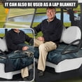 thumbnail image 5 of Whosucclay Moon Wolf Golf Cart Seat Protector, Foldable Design Golf Cart Seat Cover with Storage Pockets Golf Cart Seat Blanket Towel for More 2 Person Seats, 5 of 7