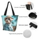 thumbnail image 4 of Balery Stylish Dog in Denim Outfit Bolsa de Hombro con Diseño, Bolsa Grande y Duradera, Bolsa Versátil para Compras, 4 of 6