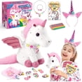 thumbnail image 1 of Unicorns Gifts for Girls Age 3-8,Unicorn Toys for 3 4 5 6 7 8 Year Old Girls,Unicorn Stuffed Animals Kids Toys for Girls Age 3-8 Year Old,Soft Plush Girl Toys Set,Idea Girl Gifts for Birthday Xmas, 1 of 5