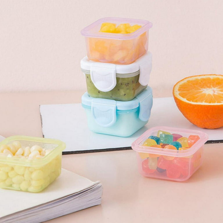 Small Food Storage Containers With Lids, Leak-Proof Leftover Meal Containers  Baby Pp Food Lunch Boxes Condiment And Sauce Containers 