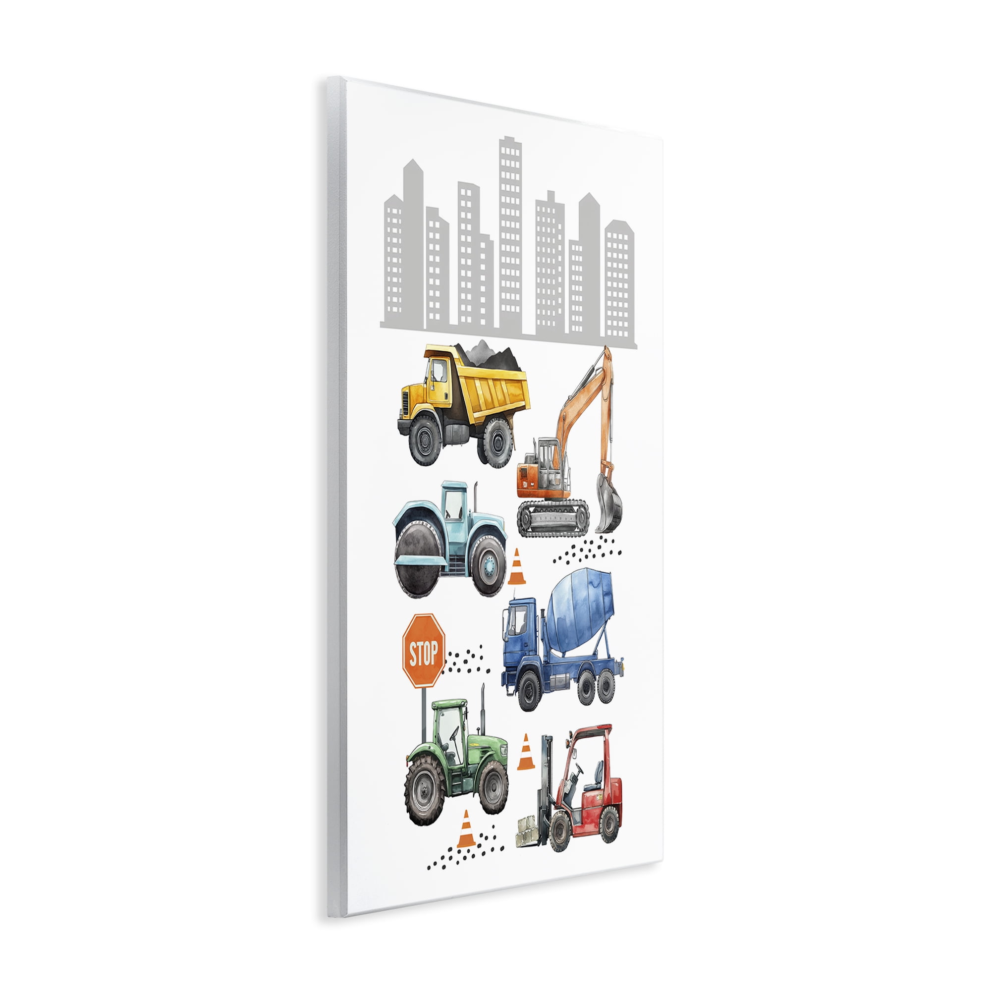 Stupell Industries City Keeps Moving Wall Plaque Art, design by Christine Simpson Art