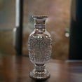 thumbnail image 5 of Antique Decorative Hand Curved Brown Mango Wood Table Flower Vase with Unique Textured Pattern, 24 Inch, 5 of 6