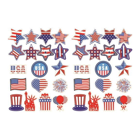 Generic Independence Day Holiday Party United States Stickers Ornamental Gifts Props Stickers