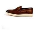 thumbnail image 4 of Belvedere Studio Men's Walking Shoes Penny Loafer Leather Maurizio Cognac, 4 of 5