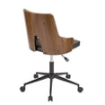 thumbnail image 4 of LumiSource Stella Office Chair, Black/Walnut, 4 of 5