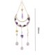 thumbnail image 1 of Carillón de viento de cristal, atrapasueños de luz de luna de Metal, colgante para decoración de la habitación del hogar (púrpura) Ehuebsd Libre de BPA, 1 of 8