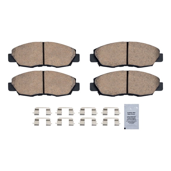 HUSCH Front Ceramic Brake Pads Kit D465 Fit For Honda Accord 1998-2002, For Acura EL 1997-2005
