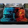 thumbnail image 6 of Uourmeti Car Seat Covers Full Set Car Interior Decor Lightweight Car Seat Cover Full Set Polyester Durable Breathable, Fit for Cars Truck most Cars, Ice and Fire Fusion Fluid Design, 6 of 10