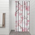thumbnail image 3 of Waterproof Pioneer Shower Curtain 36x72 Inch Polyester Unique Colorful Floral Shower Curtain for Bathroom Hotel Home Decor with 7 Plastic Hooks, 3 of 5