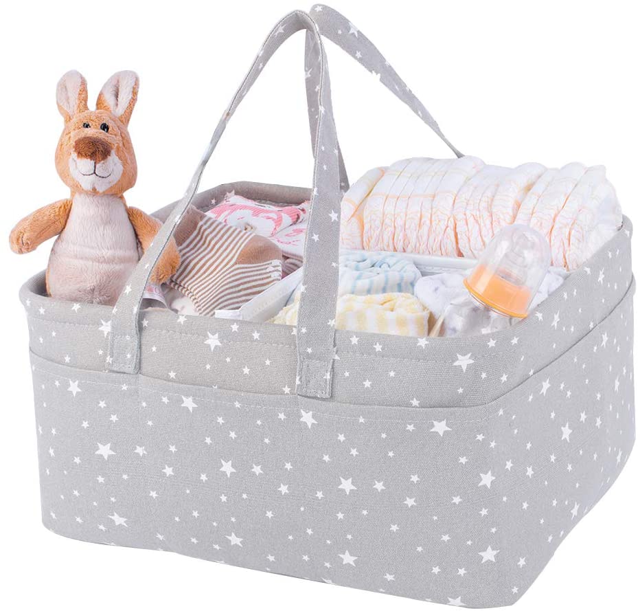Baby Diaper Storage Basket for Girl Boy Shower Gifts Portable Large