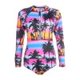 thumbnail image 1 of Traje De Baño De Una Pieza De Manga Larga Para Mujer Traje De Baño Floral Con Estampado Inalámbrico (Xl)-193990.03 Tmvgtek Mujer, 1 of 9