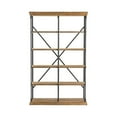thumbnail image 3 of La Salle Metal and Wood Bookshelf, 3 of 3