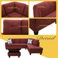thumbnail image 4 of AYCP Furniture Sectional Sofa 3 Pieces L-Shape Sectional Sofa Set, 4 of 5