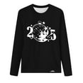 thumbnail image 4 of Christmas Sweatshirts for Women Plus Size Crew Neck Pullover Tops Casual Loose Cute Graphic Long Sleeve Shirt (Black XL), 4 of 4