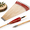 Red, variant on Blue 33 Inch Handmade Wooden Archery Arrows 12 Pack for Recurve Longbow Practice
