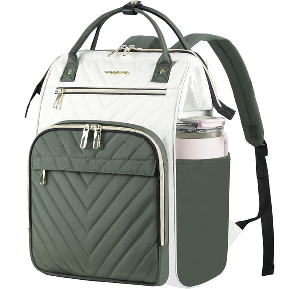 VANKEAN Sac à Dos pour Ordinateur Portable 17 Pouces pour Femmes Hommes Sac de Travail Mode, Grande Capacité Sac à Dos Imperméable avec Port USB & Poches RFID, Journée Universitaire