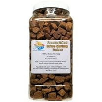 12oz Freeze Dried Brine Shrimp Cubes, 100% Brine Shrimp for All Tropical Fish, Marine Fish, Land & Aquatic Turtles. Aquatic Foods Premium Freeze Dried Tropical Fish Foods. 12oz-Jar