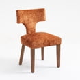 thumbnail image 5 of Mid Century Modern Dining Chairs Set of 2, Farmhouse Chenille Fabric Upholstered Accent Side Chair,Kitchen Chairs with Hardwood Frame, 5 of 11
