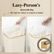 thumbnail image 3 of Cesto de ropa sucia Foluck, tamaño grande, 75 L, impermeable, con tapa, color beige, 3 of 6