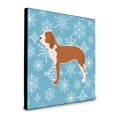 thumbnail image 1 of "Treasures Winter Snowflake Spanish Hound Panel decoración de pared, multicolor" Caroline's Treasures BB3491UP88, 1 of 1