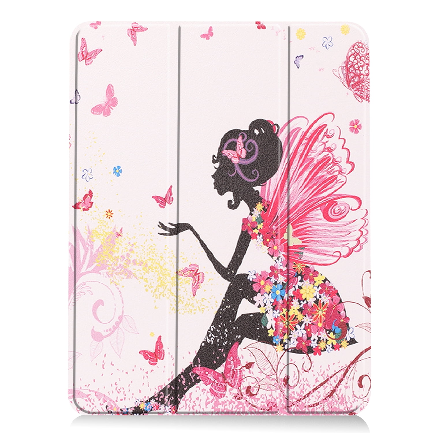Allytechgroup iPad Air 11" M4 M3 M2 Case 2026 2025 2024, Slim Flip Smart Cover Auto Sleep Wake with Pencil Holder Multi Angle Veiwing Stand Shockproof Case for Apple iPad Air 11 inch, Butterfly Fairy
