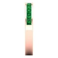 thumbnail image 4 of 0.84 ct Brilliant Princess Cut Simulated Emerald 18K Rose Gold Stackable Band SZ 4.5, 4 of 6