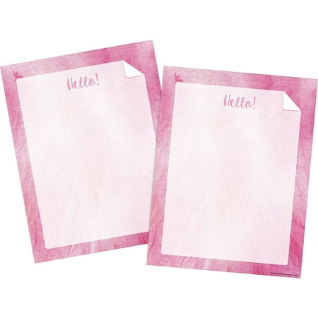UPC: 0704068043404 | Barker Creek Designer Computer Paper 100 Sheet Set  Pink Tie-Dye  Decorative Paper  Stationery  8.5  x 11   100 sheets  Home  School  and Office Supplies (4340)