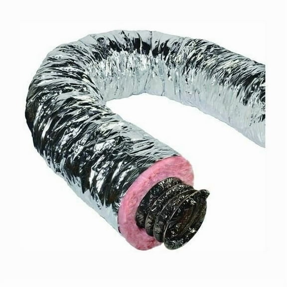8" Silver Flex QuietFlex Insulated Flexible Duct R6 25'