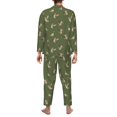 thumbnail image 3 of Mens Pajamas Set - Birds Wild Ducks Comfy Long Sleeve Button Up Pajama Sets for Men 2 Piece, Soft Sleepwear Nightwear Pjs Lounge Sets for Men with Pockets, 3 of 5