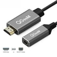 thumbnail image 1 of Cable adaptador conversor HDMI simple a Mini DP de QGeeM UHD 4K a 30 Hz, plug and play, 1 of 3