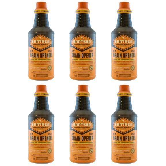 Santeen S-T Sulfuric Acid Drain Opener- 6pk