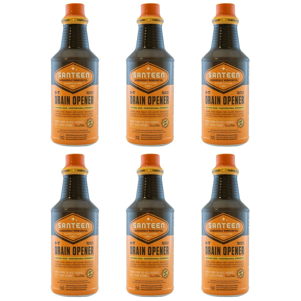 Santeen ST Sulfuric Acid Drain Opener 6pk