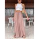 thumbnail image 5 of Pantalones Anchos De Pierna Para Mujer, Pantalones Sueltos Cómodos, Elásticos, Transpirables, De Color Sólido, Para Citas En El Trabajo, 5 of 7