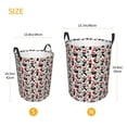 thumbnail image 3 of Fotbe Christmas Cat Cesto de Ropa con Asas, Cesto Impermeable de Gran Capacidad, Bolsa de Lavado para Dormitorio, Cesto de Ropa con Ruedas y Asas-Small, 3 of 6