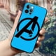 thumbnail image 1 of Marvel Iron Man Groot Black Silicone Case for IPhone 12 11 13 14 Pro Max XS XR X 8 7 Plus SE Soft Cover Spiderman Avengers Funda xuanjing unisex, 1 of 2
