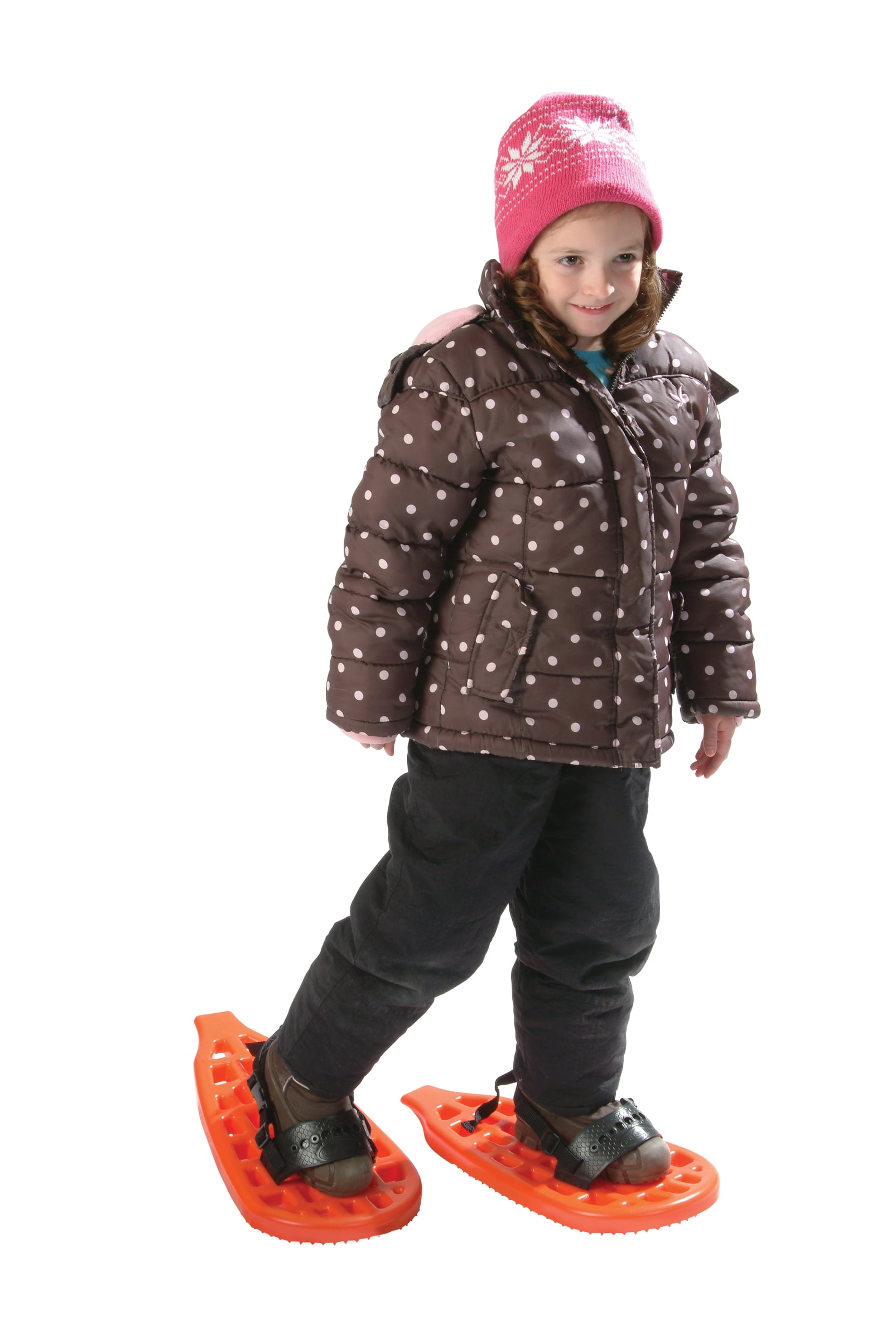 ESP Sno Dogs Kid's Poly Snowshoes with Pivotal Hinge Binding for Beginners