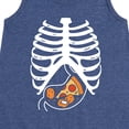 thumbnail image 3 of Instant Message - Pizza Nuggets Skeleton - Toddler & Youth Girls A-line Dress, 3 of 6