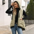 thumbnail image 5 of RQYYD Womens Hooded Puffer Vest Lightweight Zip Up Sleeveless Jackets Padded Gilet With Pockets, 5 of 6