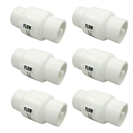 Check Valve 2 Slip - Pentair R172288 Rainbow Chlorinator 1 1/2 In x 2 In Slip Check Valve (6 Pack)