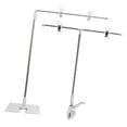 thumbnail image 2 of 2pcs Poster Display Stand Stainless Steel L Shape Retractable Advertising Display Stand, 2 of 9