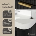 thumbnail image 7 of Lavanti Wooderna 72 Inch Bathroom Vanity with Sink – Stylish Firewood Black, 7 of 7