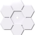 thumbnail image 2 of 20"OD x 2"ID x 7"C x 1"P Daisy Architectural Grade PVC Contemporary Ceiling Medallion, 2 of 4
