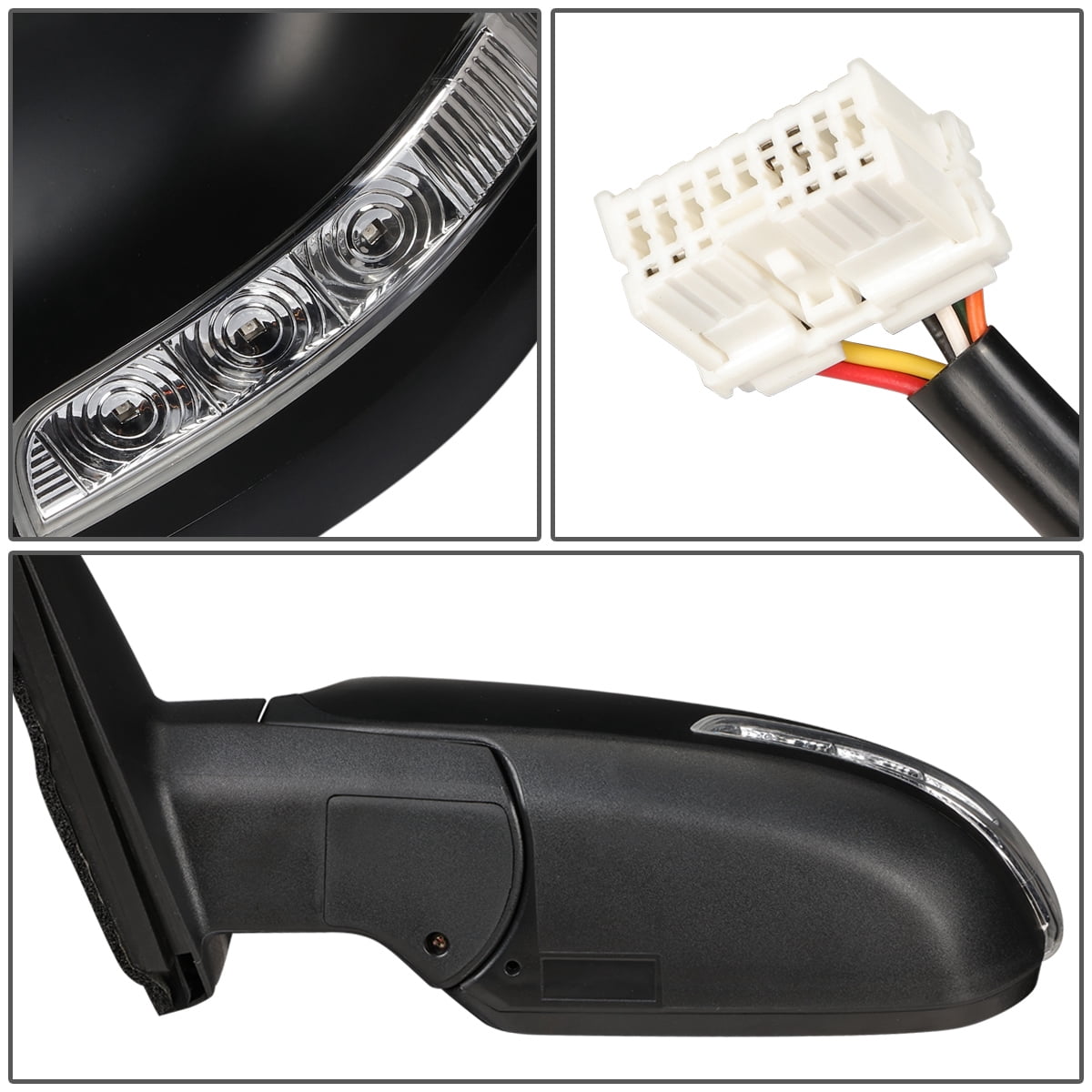 DNA Motoring Powered Heated Driver Left Side Mirror for 11-15 Kia Sorento